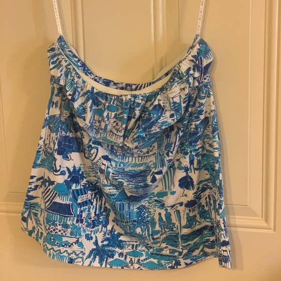 Size S Lilly Pulitzer Fresh Catch Toile Top - Picture 2 of 3